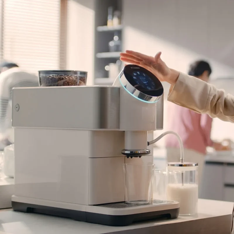 Dr. Coffee H2 Espresso Machine - Bean to Cup, Automatic Milk-Pipe System