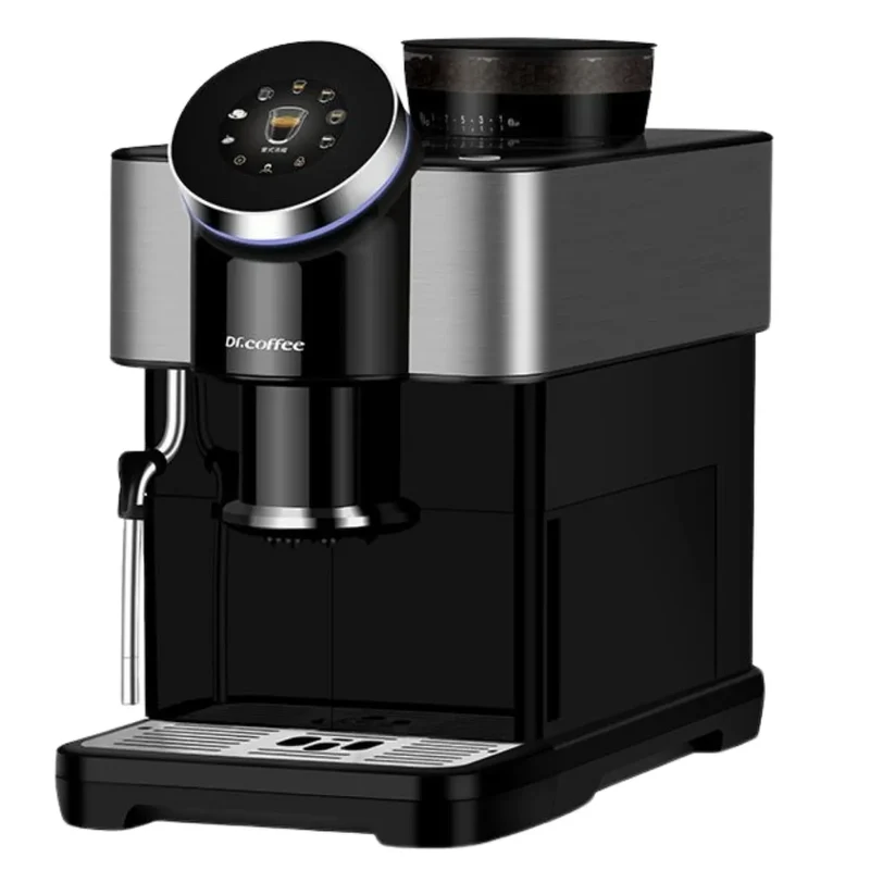 Dr. Coffee H1 Espresso Machine - Bean to Cup + Noise-Free Small Flat Burrs