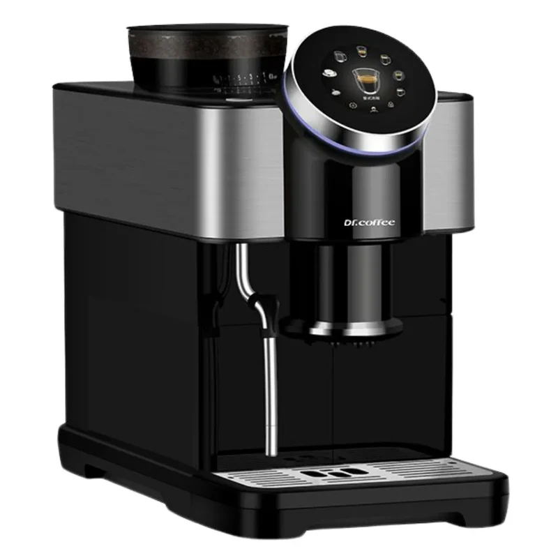 Dr. Coffee H1 Espresso Machine - Bean to Cup + Noise-Free Small Flat Burrs
