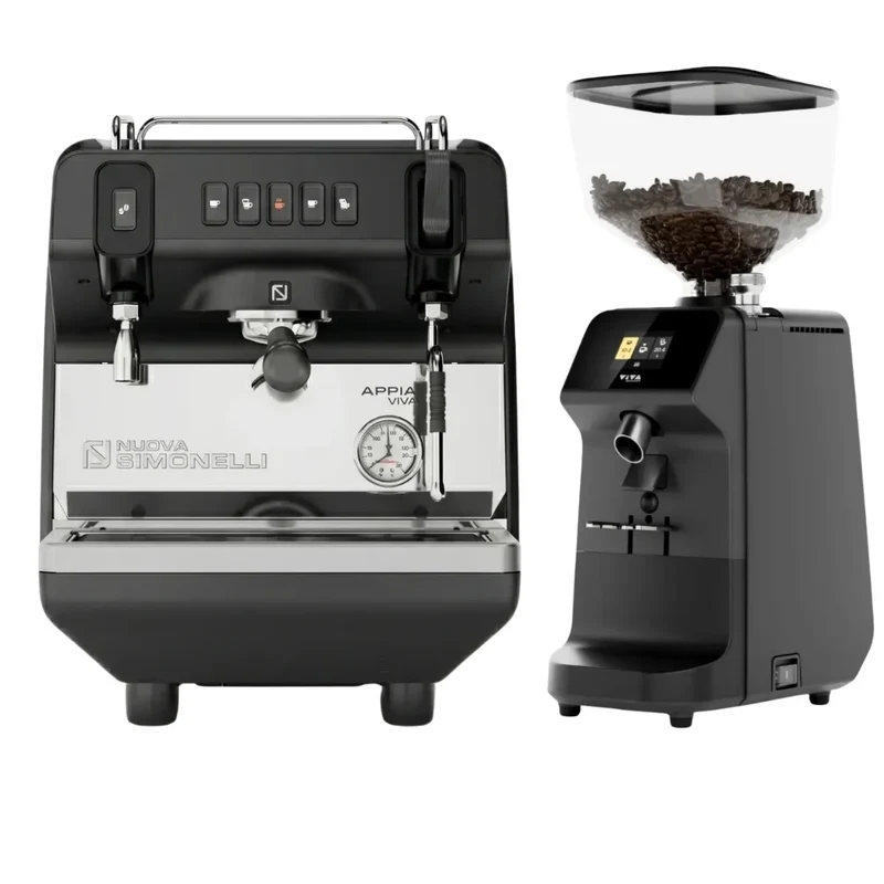 Nuova Simonelli Appia Viva Standard Espresso Machine + Viva Espresso Grinder Commercial Bundle Kit