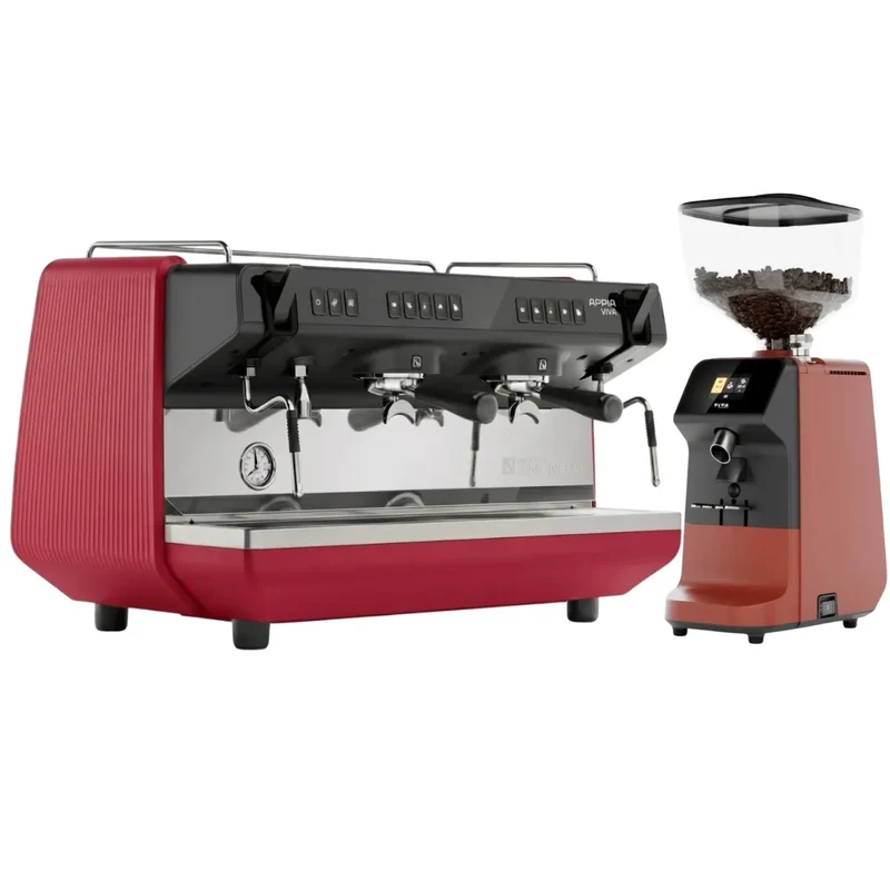 Nuova Simonelli Appia Viva Standard Espresso Machine + Viva Espresso Grinder Commercial Bundle Kit