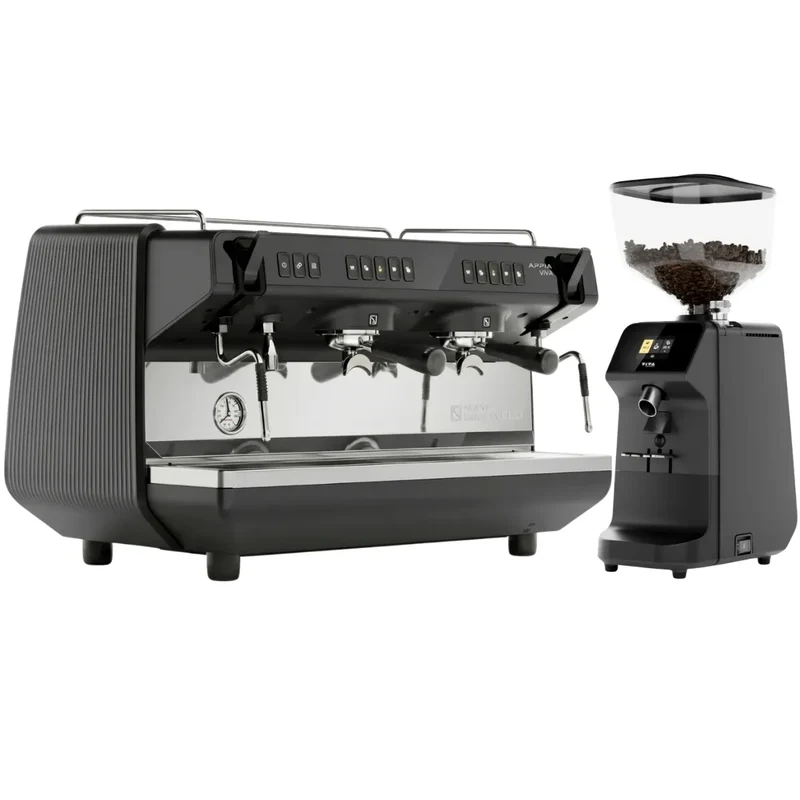 Nuova Simonelli Appia Viva Standard Espresso Machine + Viva Espresso Grinder Commercial Bundle Kit