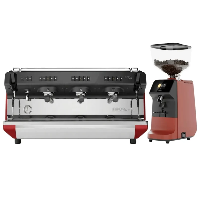 Nuova Simonelli Appia Viva Standard Espresso Machine + Viva Espresso Grinder Commercial Bundle Kit