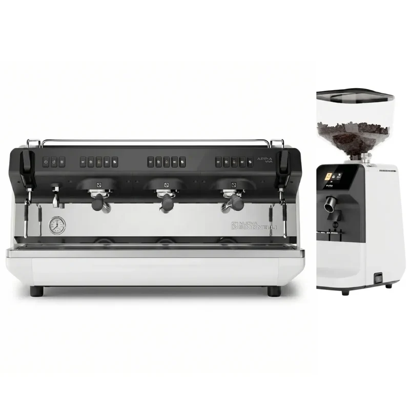 Nuova Simonelli Appia Viva Standard Espresso Machine + Viva Espresso Grinder Commercial Bundle Kit