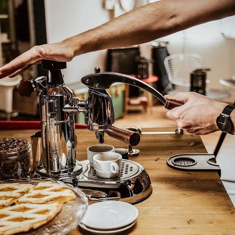 La Pavoni Stradivari Lusso Espresso Machine - 0.8 Litre Boiler, Manual Lever