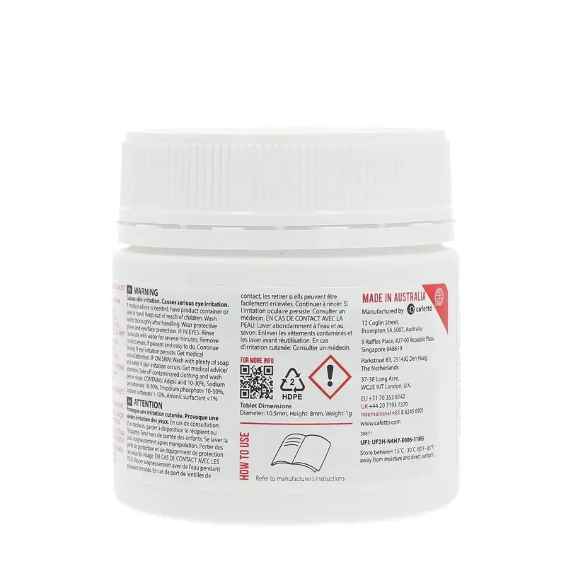 Cafetto N10 Espresso Machine Cleaning 1g - 120 Tablets