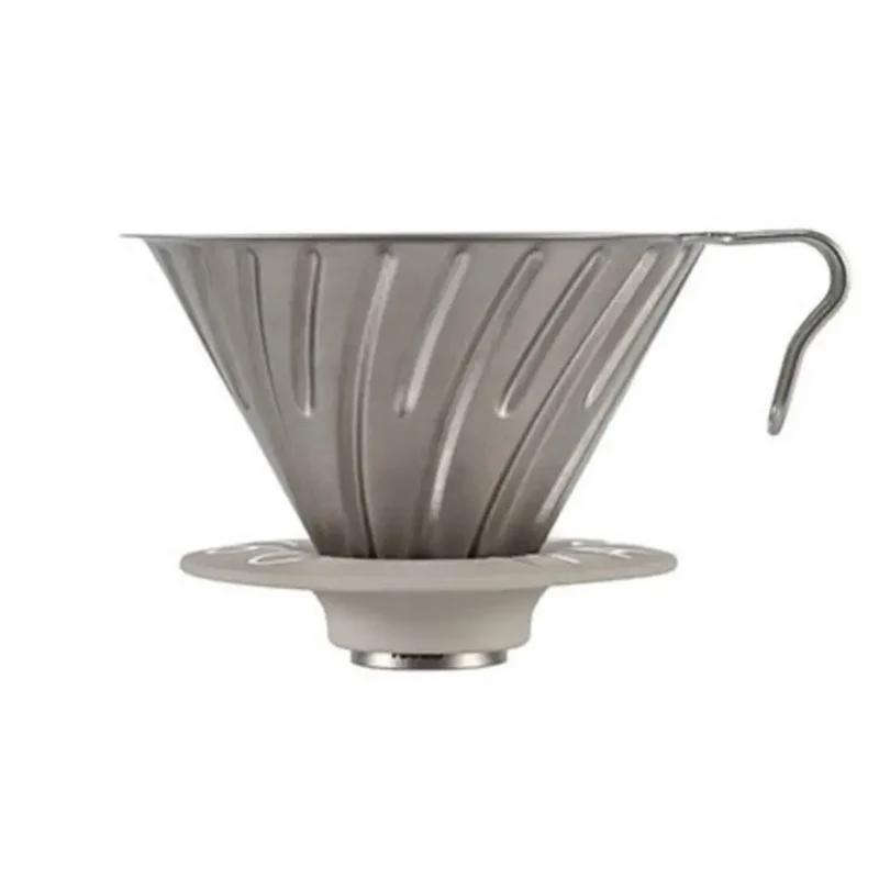 Hario V60 Dripper Titanium Silver Filterhouder