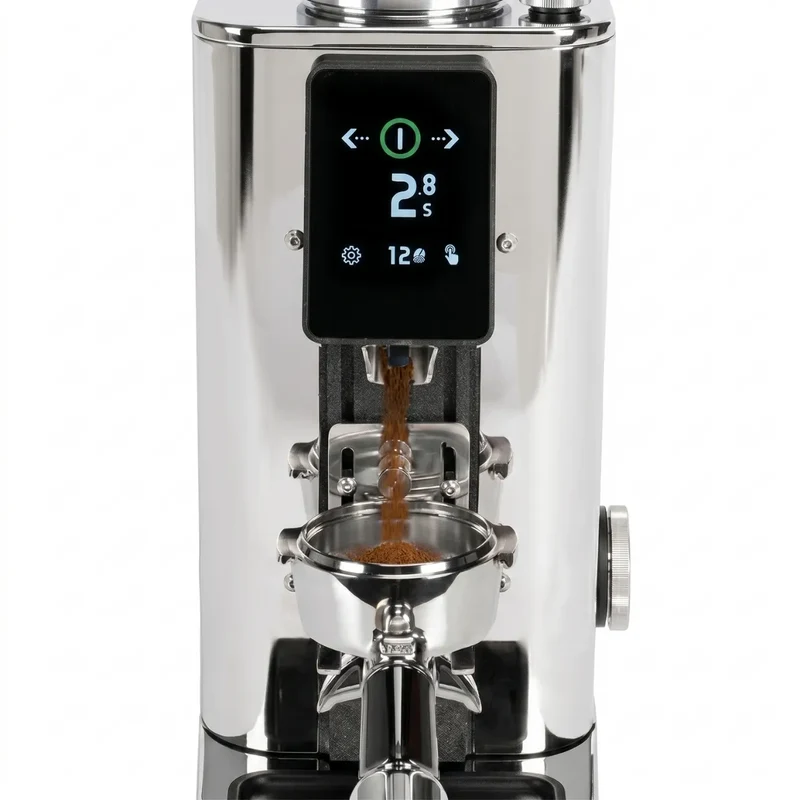 ECM Exacto 64 Espresso Grinder - Grind by Weight + 64mm Stainless Steel Burrs