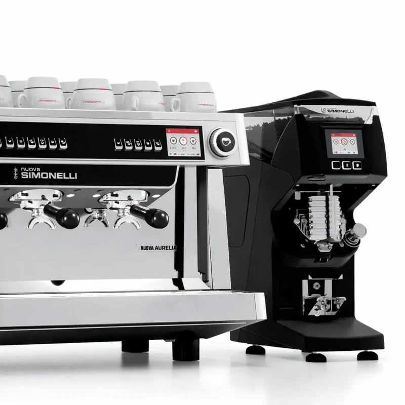 Nuova Simonelli Aurelia Wave Semi-Automatic Espresso Machine + GX85 Series Grinder Commercial Bundle Kit