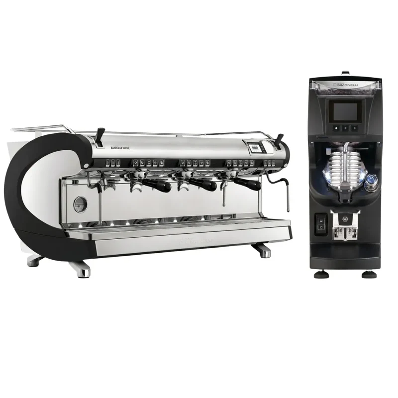 Nuova Simonelli Aurelia Wave VOL Espresso Machine + GX85 Grinder Commercial Bundle Kit