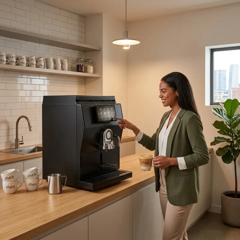 LaRhea rhTT1.v+ Coffee Machine - Bean to Cup + 300 Cups per Day