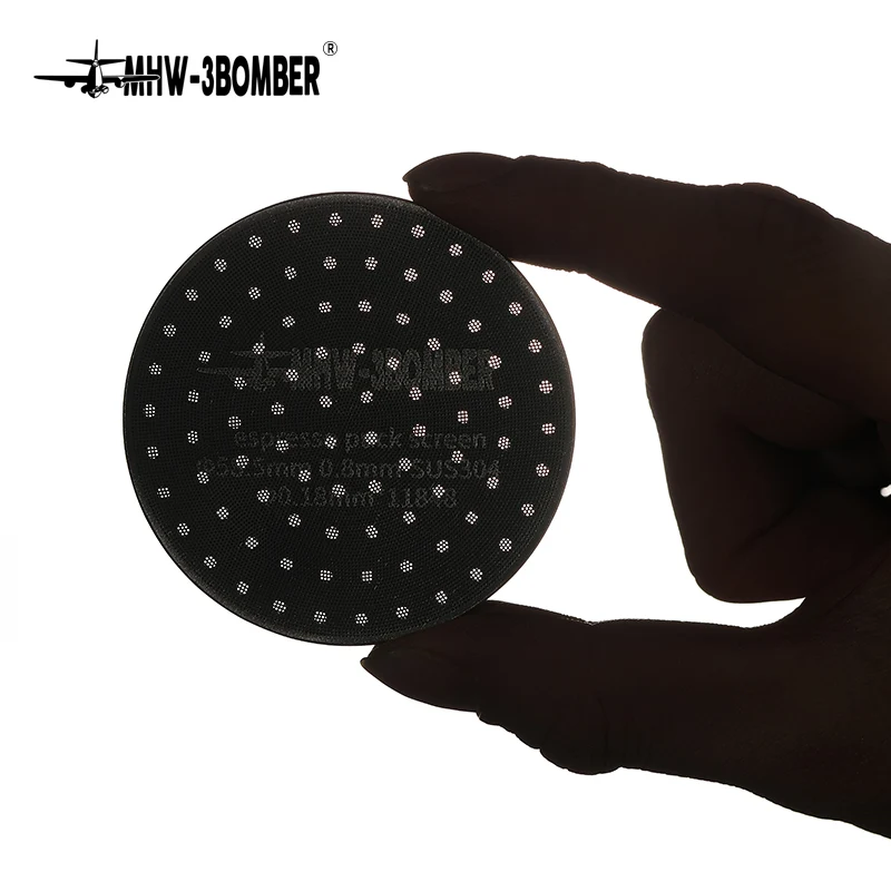 MHW Espresso Puck Screen titanium black 58mm