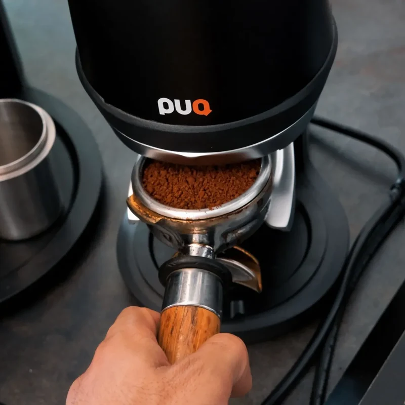 PUQpress Pro Coffee Tamper - High-Capacity Durability Stand-Alone Coffee Tamper