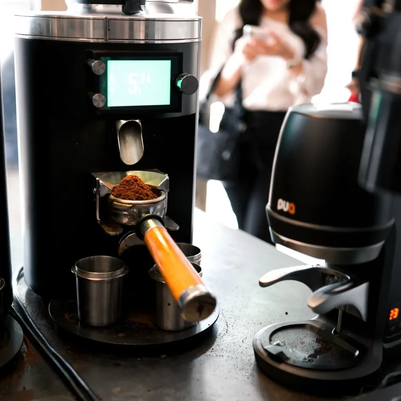 PUQpress Pro Coffee Tamper - High-Capacity Durability Stand-Alone Coffee Tamper
