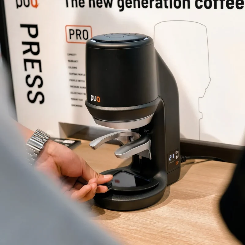 PUQpress Pro Coffee Tamper - High-Capacity Durability Stand-Alone Coffee Tamper