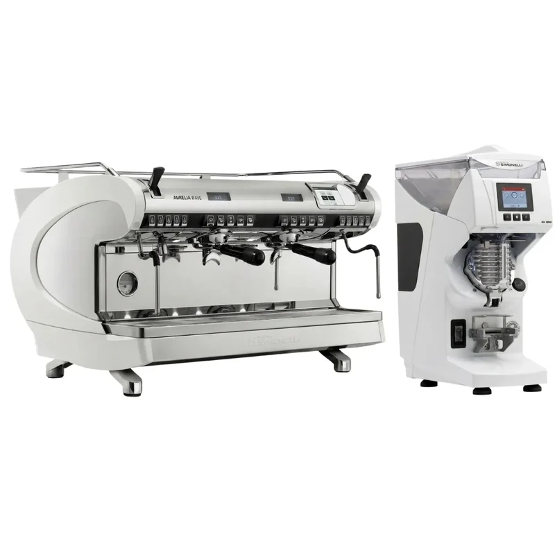 Nuova Simonelli Aurellia Wave T3 Espresso Machine + GX85 Series Grinder Commercial Bundle Kit