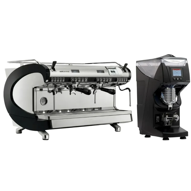 Nuova Simonelli Aurellia Wave T3 Espresso Machine + GX85 Series Grinder Commercial Bundle Kit