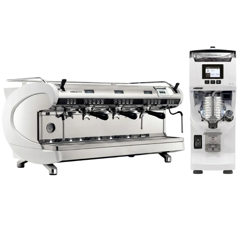 Nuova Simonelli Aurellia Wave T3 Espresso Machine + GX85 Series Grinder Commercial Bundle Kit