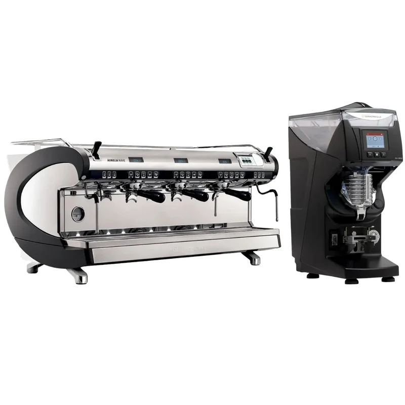 Nuova Simonelli Aurellia Wave T3 Espresso Machine + GX85 Series Grinder Commercial Bundle Kit