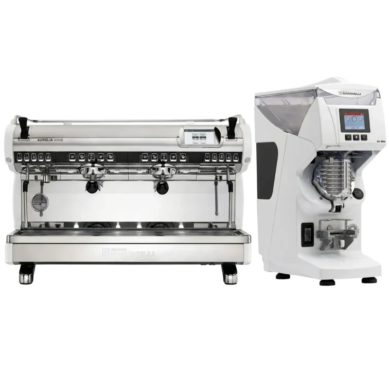 Nuova Simonelli Aurelia Wave Digit Espresso Machine + GX85 Series Grinder Commercial Bundle Kit