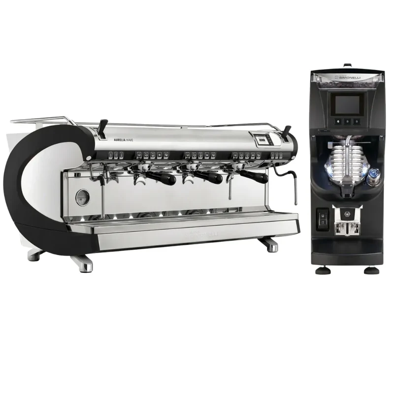 Nuova Simonelli Aurelia Wave Digit Espresso Machine + GX85 Series Grinder Commercial Bundle Kit