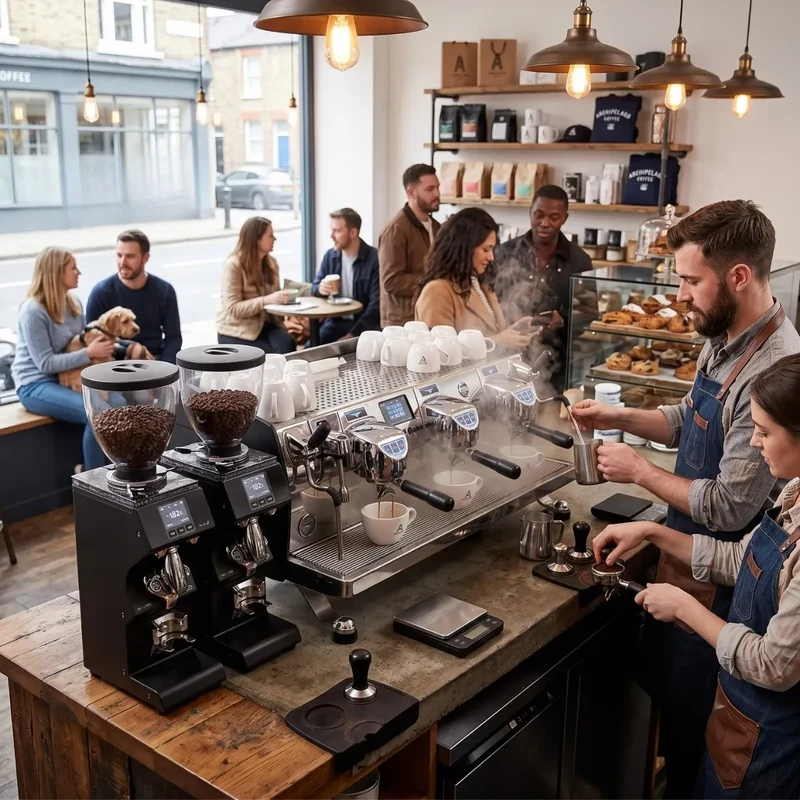 Victoria Arduino Black Eagle VA388 Volumetric Espresso Machine + Mythos MY85 Grinder Commercial Bundle Kit