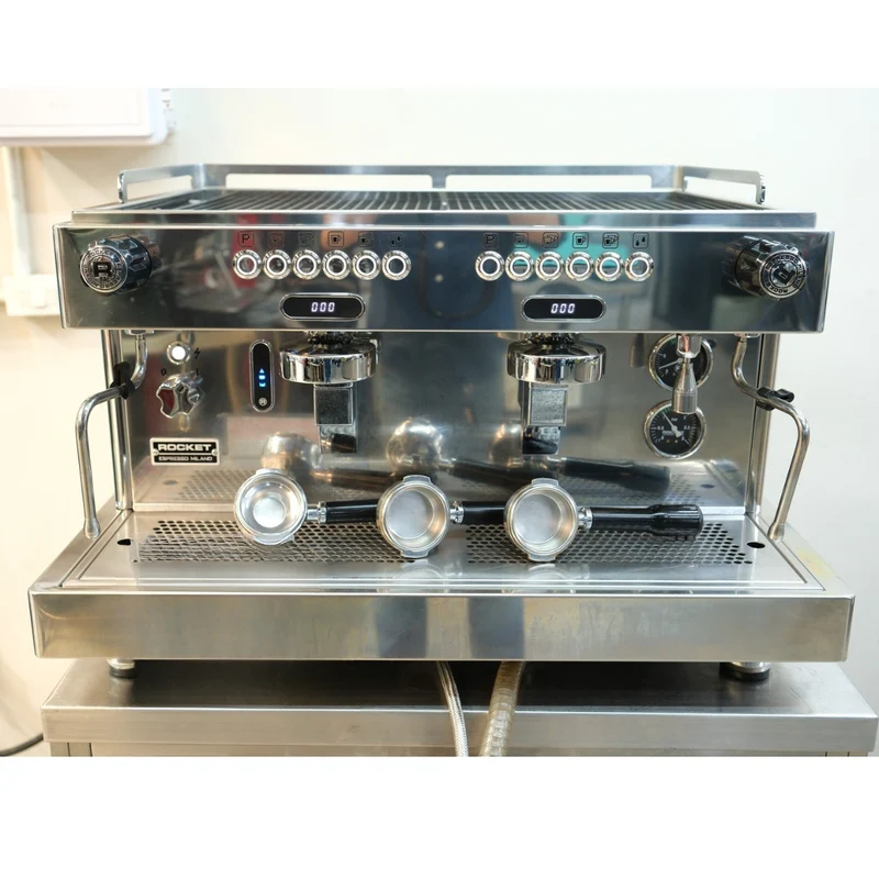 Rocket RE A Timer Espresso Machine - Thermosiphon & Dual Cool-Touch Wands