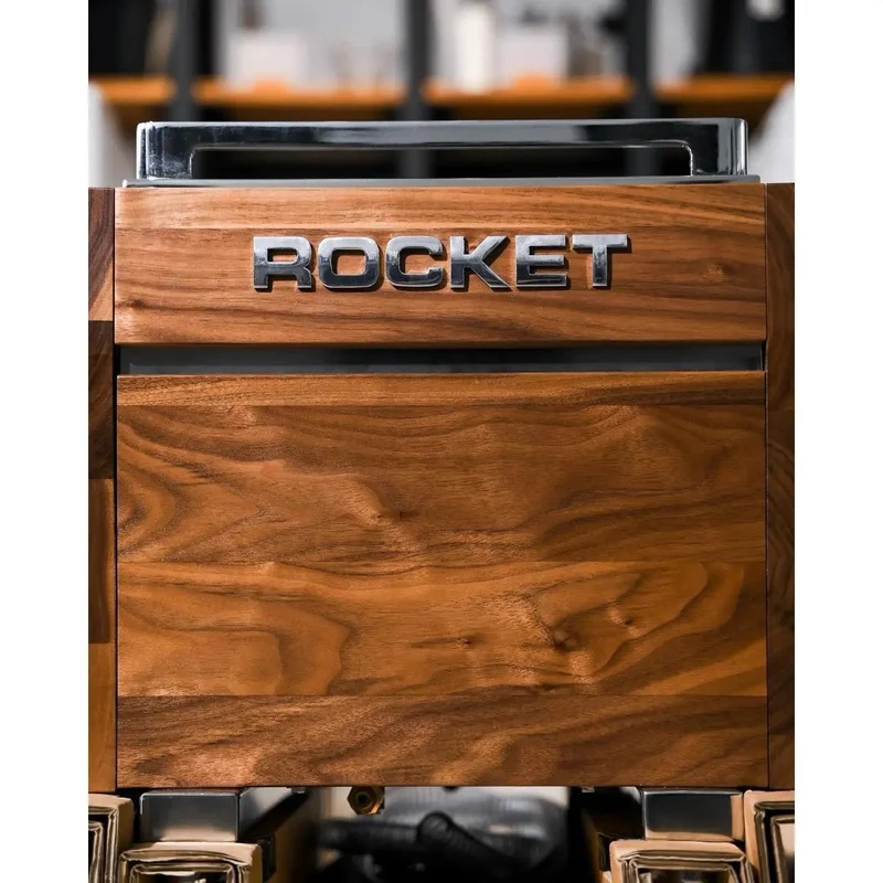 Rocket R Nine One Wooden Espresso Machine + Giannino Grinder - Home Bundle Kit