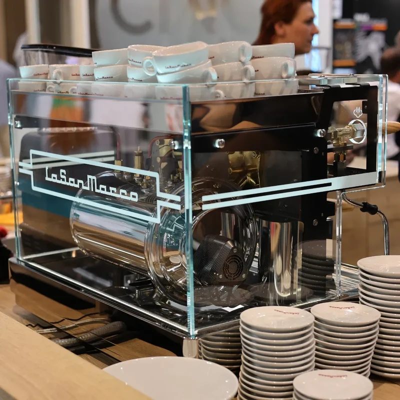 La San Marco LA E Luxury Espresso Machine - Multi Boiler, Fine-Tuning Lever