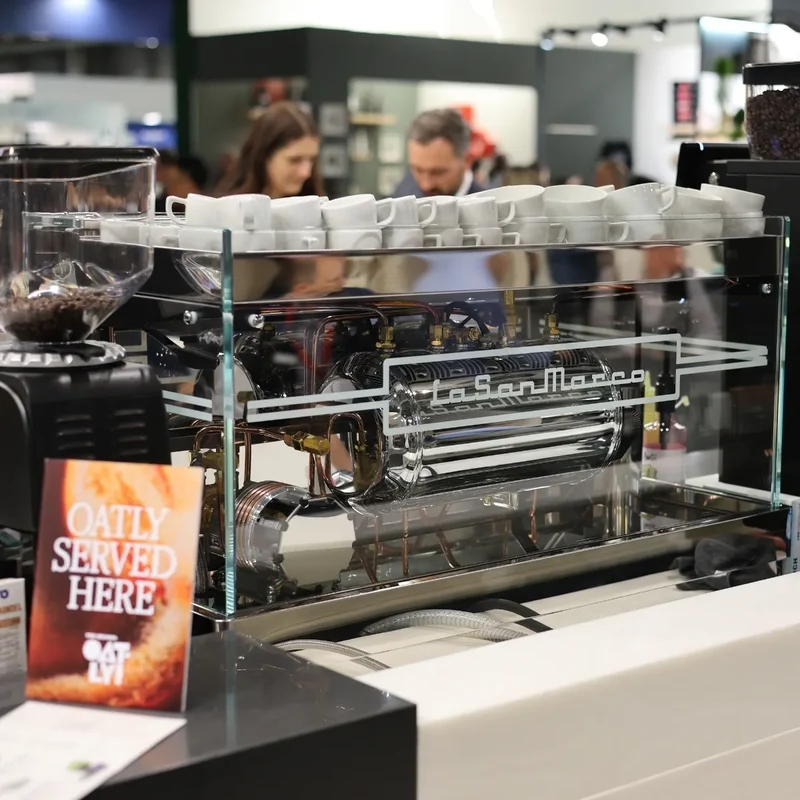 La San Marco LA E Luxury Espresso Machine - Multi Boiler, Fine-Tuning Lever