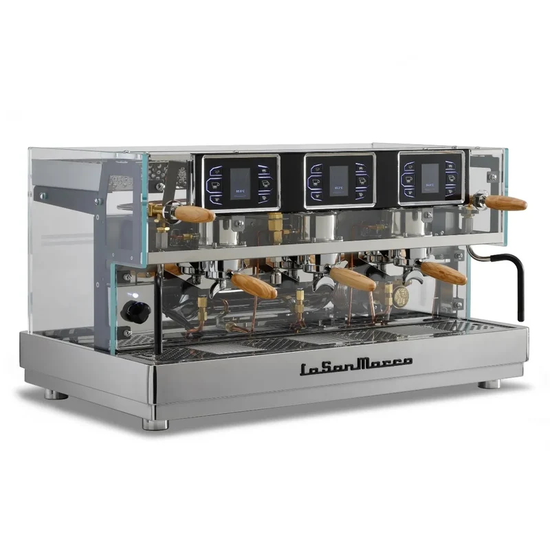 La San Marco LA E Luxury Espresso Machine - Multi Boiler, Fine-Tuning Lever