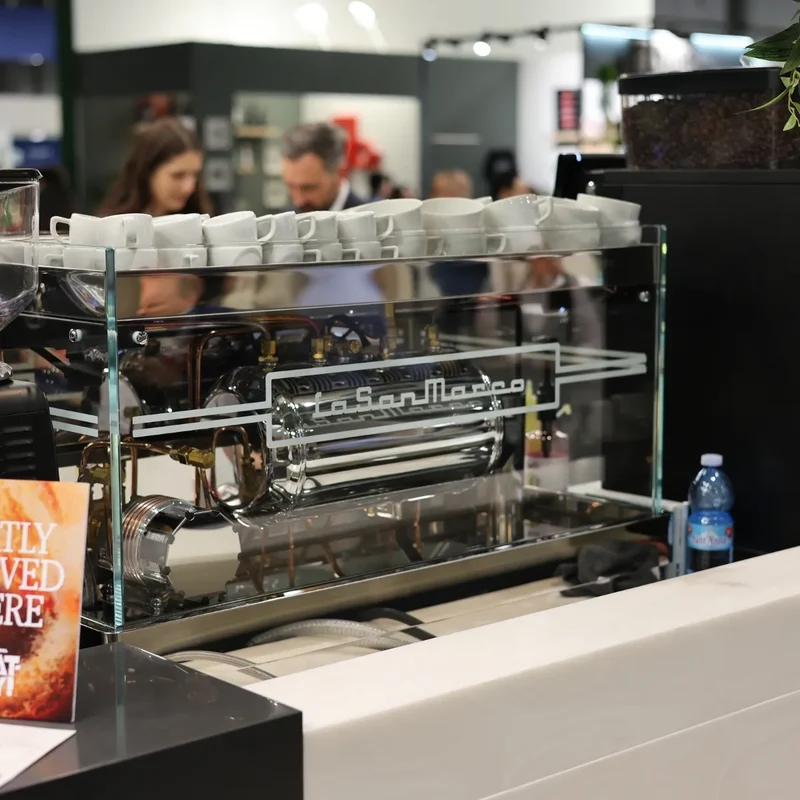 La San Marco LA E Luxury Espresso Machine - Multi Boiler, Fine-Tuning Lever