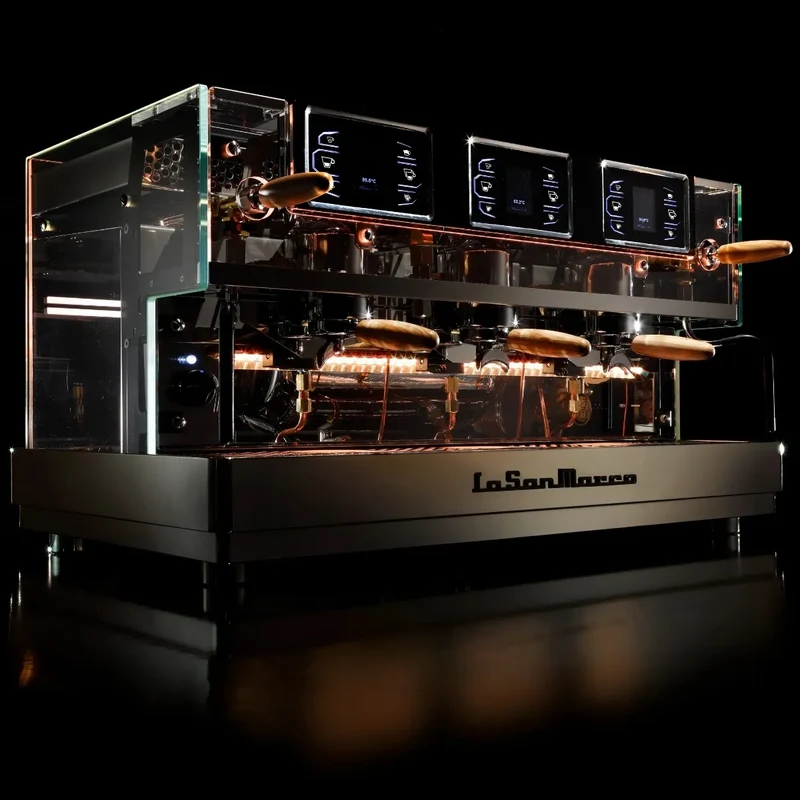 La San Marco LA E Luxury Espresso Machine - Multi Boiler, Fine-Tuning Lever