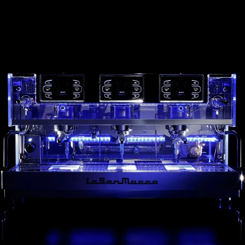 La San Marco LA E Luxury Espresso Machine - Multi Boiler, Fine-Tuning Lever