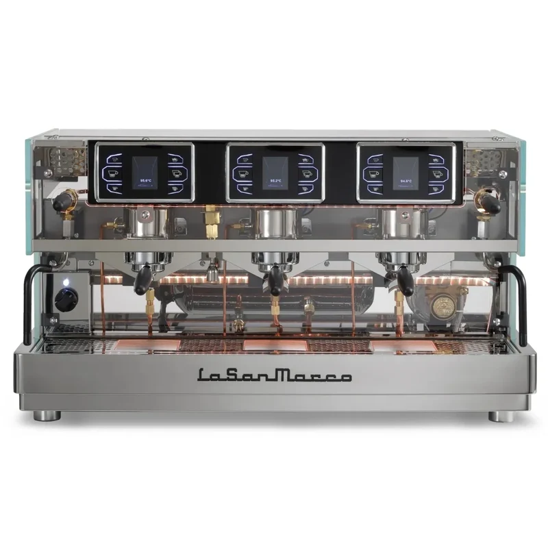 La San Marco LA E Luxury Espresso Machine - Multi Boiler, Fine-Tuning Lever