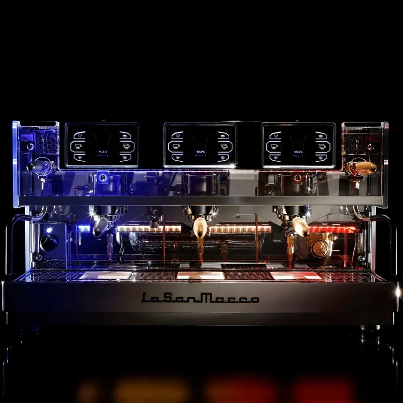 La San Marco LA E Luxury Espresso Machine - Multi Boiler, Fine-Tuning Lever