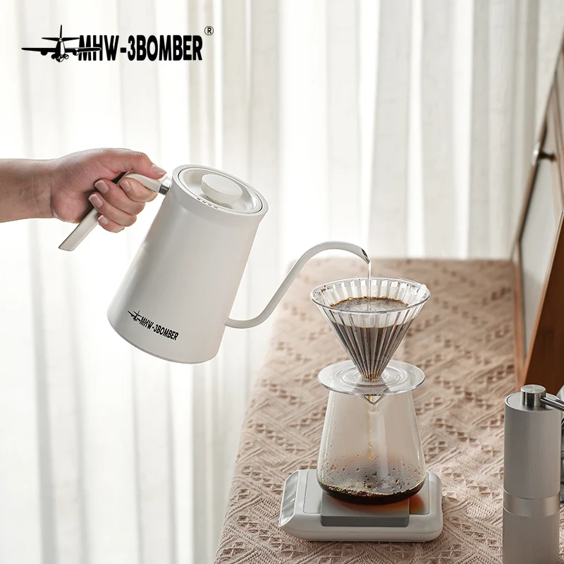 MHW Assassin Electric Coffee Kettle - White