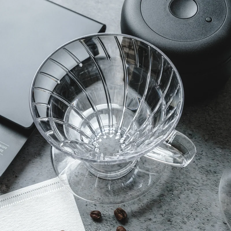 Hario V60 Plastic Coffee Dripper 02 - Transparent