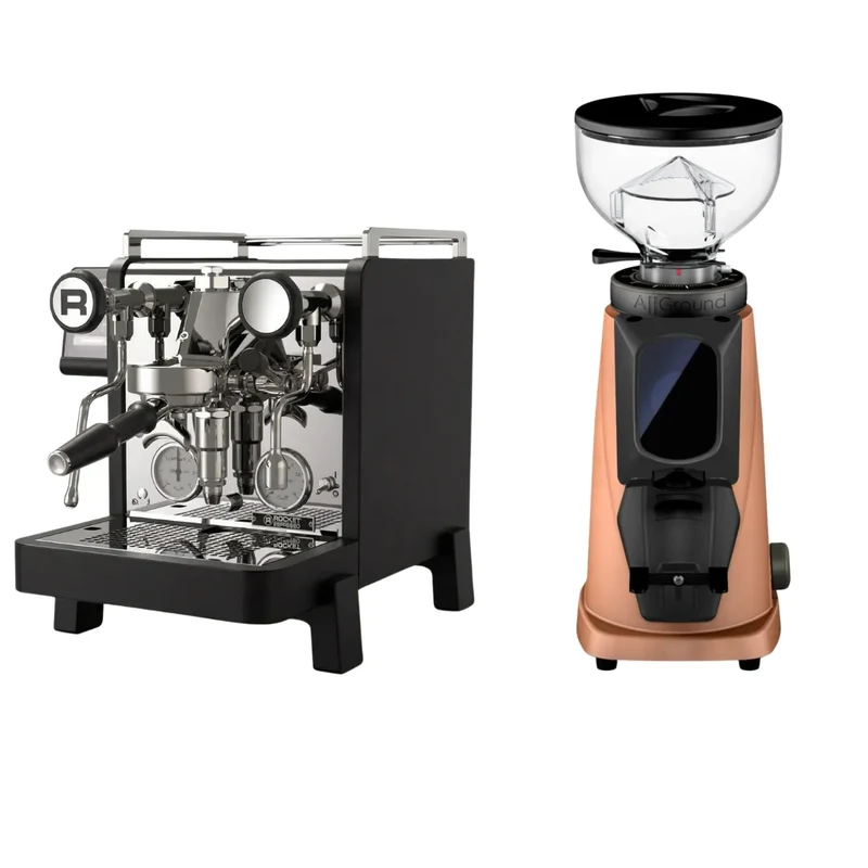 Rocket Espresso R58 Tune Espresso Machine + Fiorenzato All Ground Sense Espresso Grinder