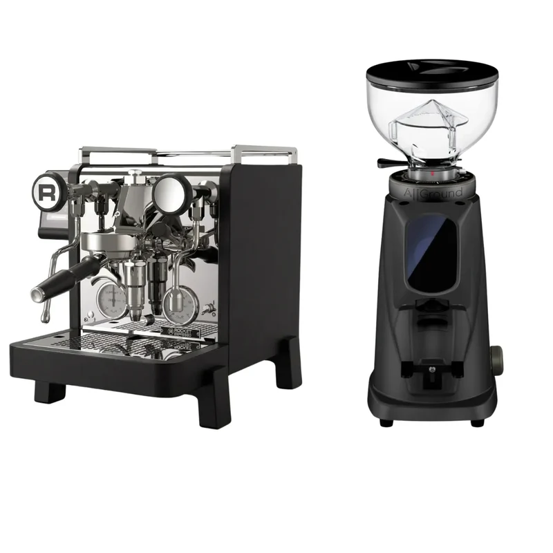 Rocket Espresso R58 Tune Espresso Machine + Fiorenzato All Ground Sense Espresso Grinder