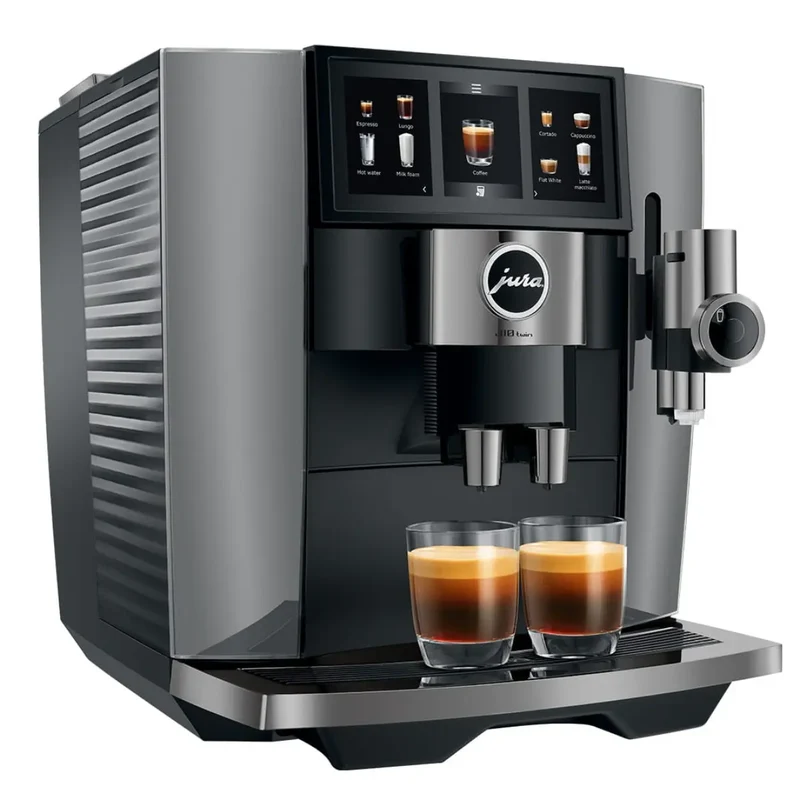 JURA J10 Twin Diamond Automatic Espresso Machine - Onyx - Bean to Cup