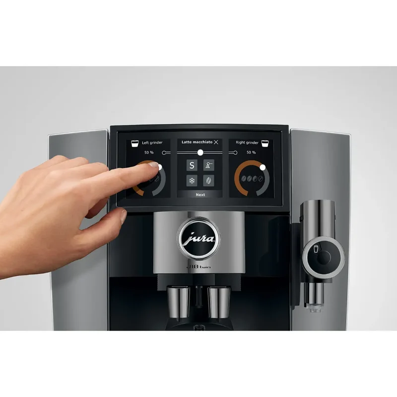 JURA J10 Twin Diamond Automatic Espresso Machine - Onyx - Bean to Cup