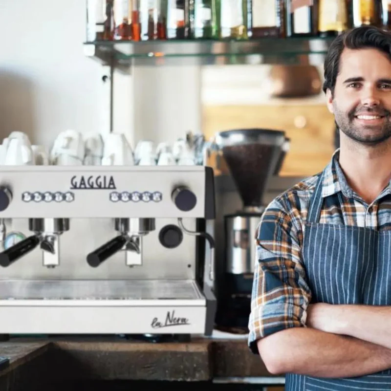 Gaggia Milano La Nera Espresso Machine - with Copper Boiler and Smartia Connect Technology