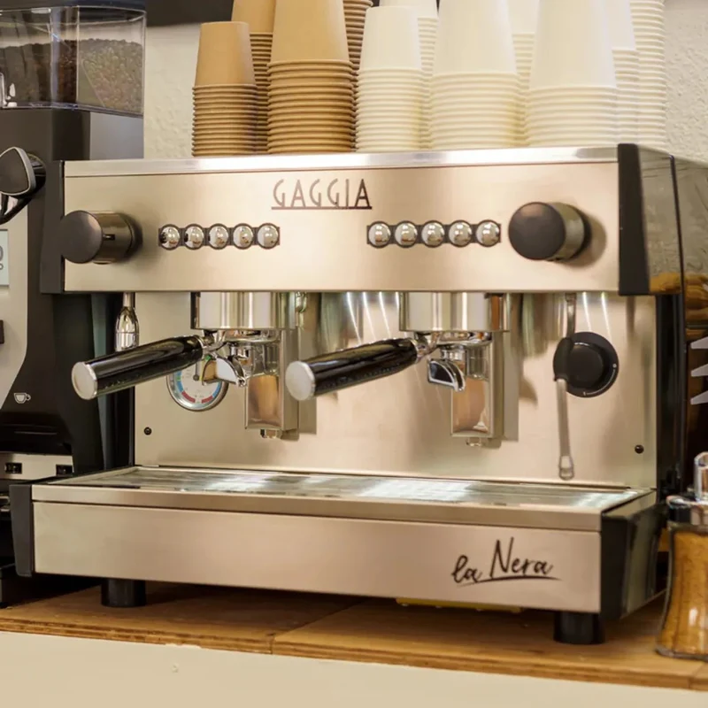 Gaggia Milano La Nera Espresso Machine - with Copper Boiler and Smartia Connect Technology