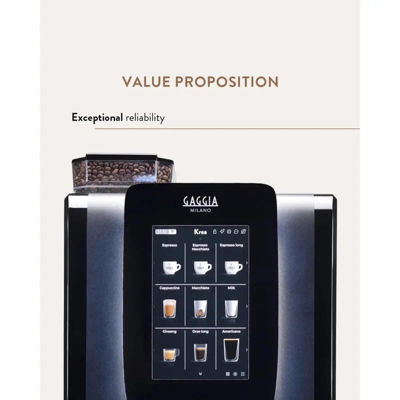 Gaggia Milano G300 Heavy-Duty Bean to Cup Espresso Machine - 200 Cups per Day