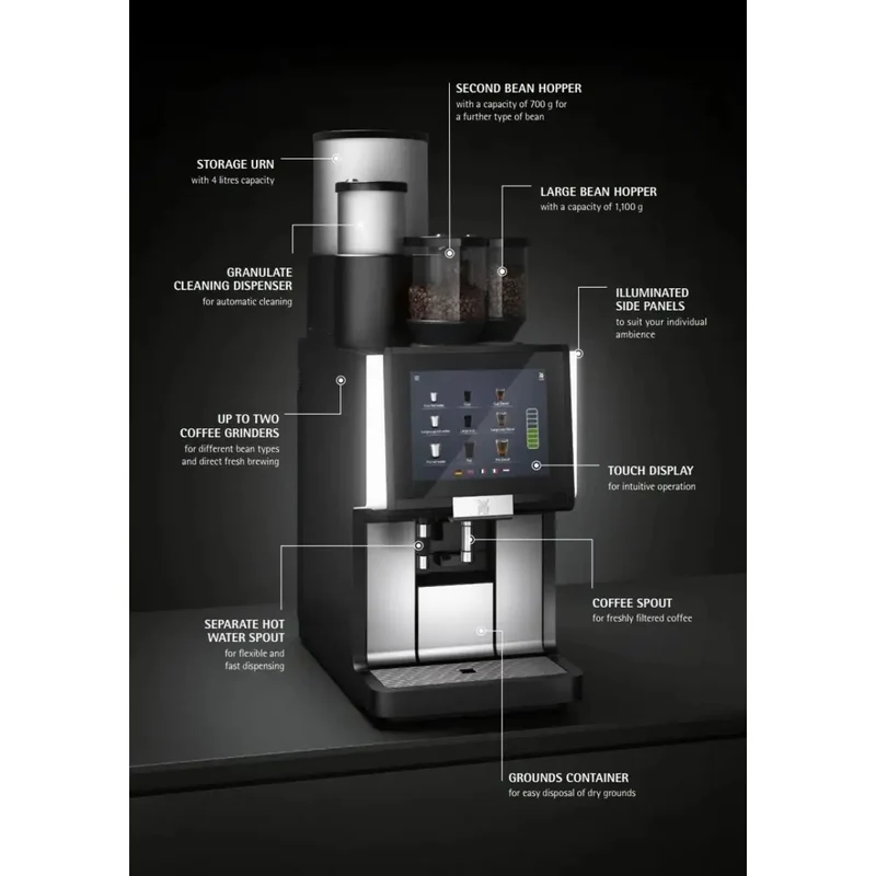 WMF 1500 F Fully Automatic Bean to Cup Coffee Machine - Up to 220 Cups/day