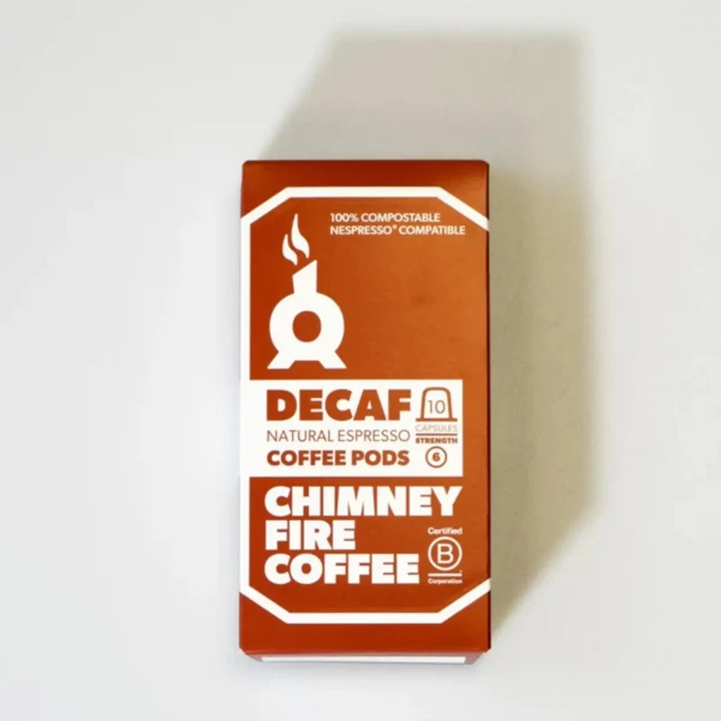 Chimney Fire Nespresso Compatible Decaf Pods - 1 Pack (10 Pods)