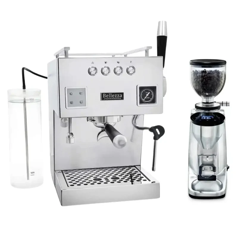 Bellezza Home Espresso Bundle - Bellona Dual Boiler Espresso & Piccola Grinder