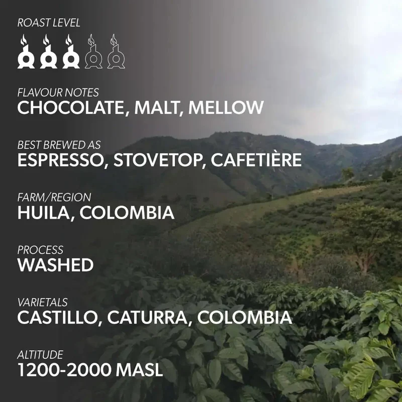 Chimney Fire Natural Decaf Coffee Beans - Chocolate, Malt, Mellow