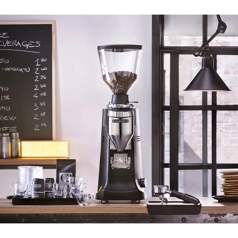 Mazzer Robur S Electronic Coffee Grinder - On Demand - 71mm Burrs